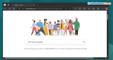 Bing cải trang thành Google đánh lừa người dùng