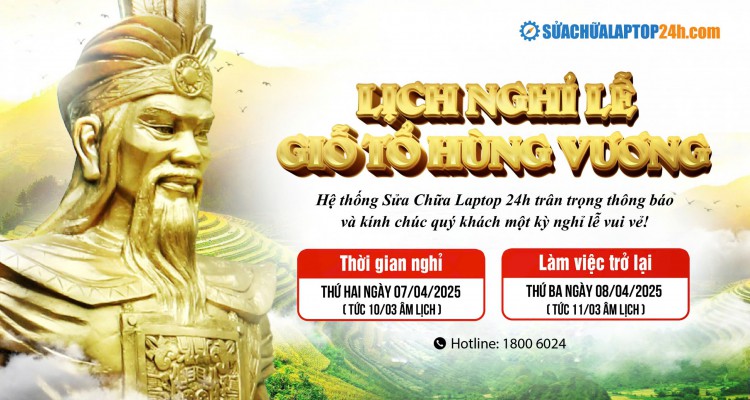 Thông báo nghỉ lễ Giỗ Tổ Hùng Vương 2025