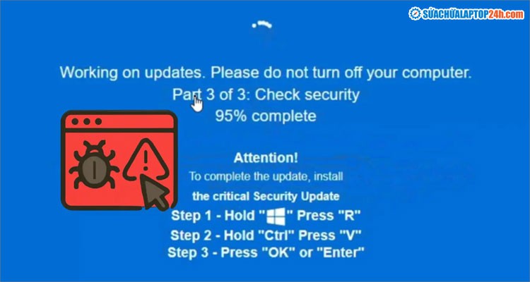 Cảnh Giác Với Màn hình "Cập nhật Windows": Đó Có Thể Là ClickFix