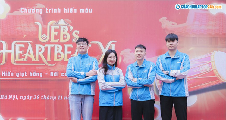 Sửa chữa Laptop 24h Đồng Hành Cùng Ngày Hội Hiến Máu UEB's Heartbeat XI
