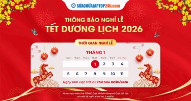 Thông báo lịch nghỉ Tết Dương lịch 2026