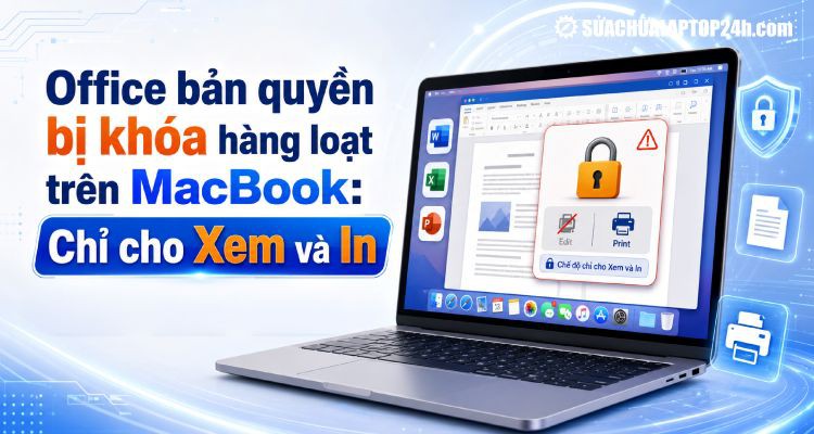 Office bản quyền bị khóa hàng loạt trên MacBook: Chỉ cho Xem và In
