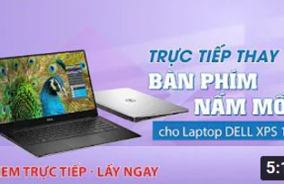 Trực tiếp thay bàn phím nấm mốc cho Laptop DELL XPS 13