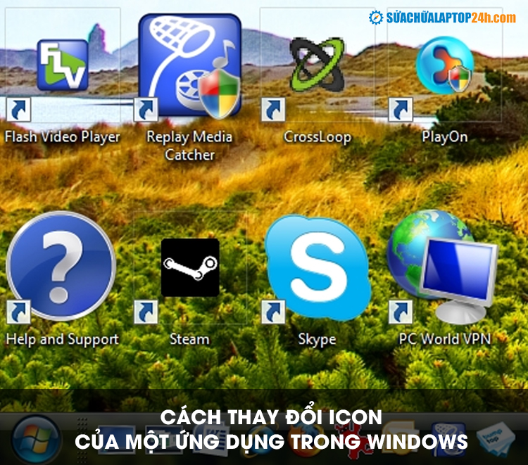 Cách thay đổi icon của một ứng dụng trong Windows