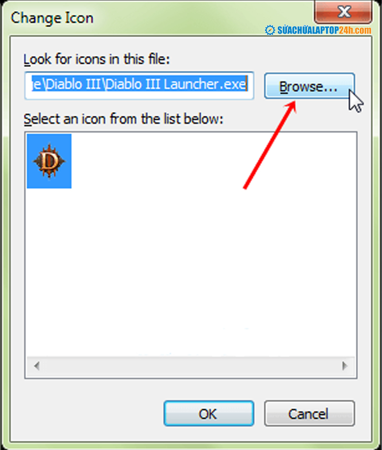 Cách thay đổi icon của một ứng dụng trong Windows