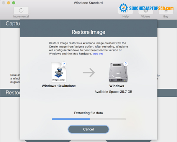 Winclone hỗ trợ hiệu quả việc cài windows cho macbook