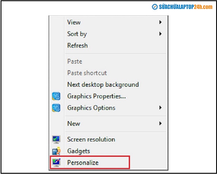 Bước 1 hướng dẫn khóa màn hình máy tính cho Windows 7.