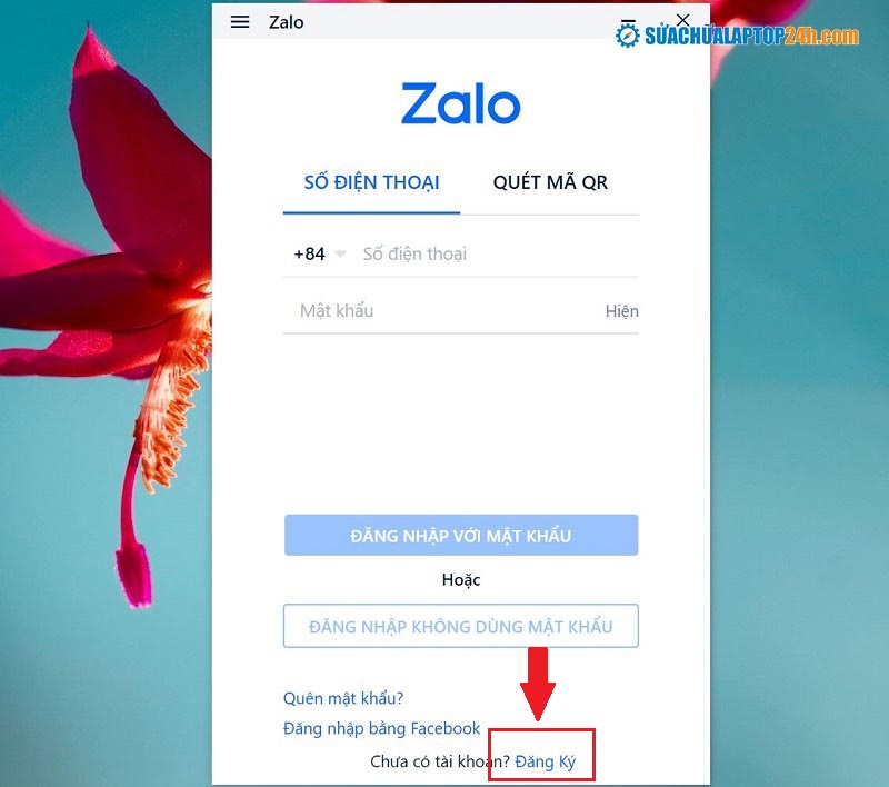 Tạo tài khoản Zalo bằng ứng dụng Zalo PC
