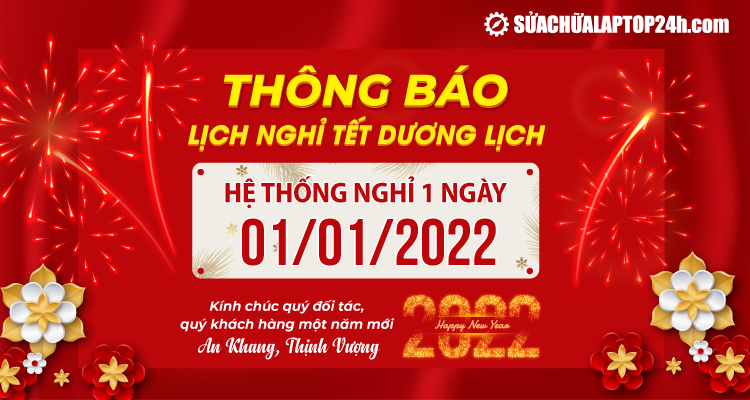 Thông báo nghỉ Tết Dương lịch 2022 