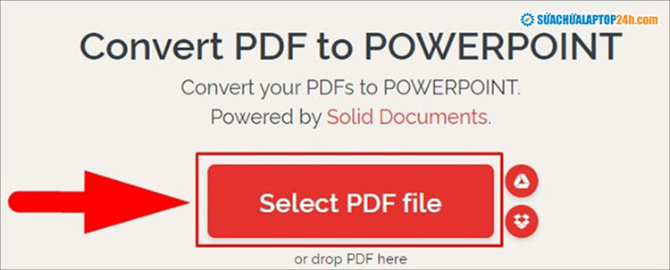 Click Convert to PPTX để chuyển đổi file