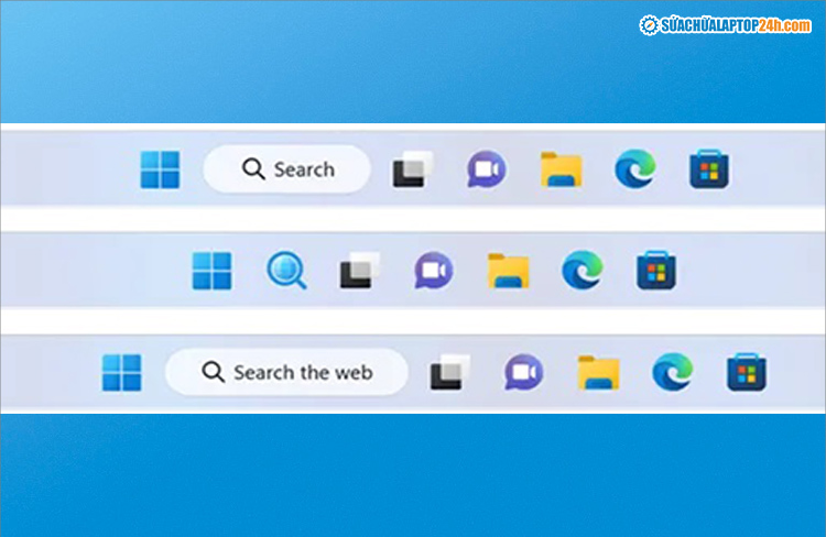 Những thay đổi trên thanh tác vụ Windows 11