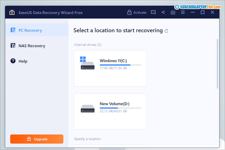 Sử dụng EaseUS Data Recovery Wizard giúp hồi phục File dễ dàng