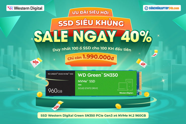 SALE 40% ổ cứng SSD WD SN350 960GB