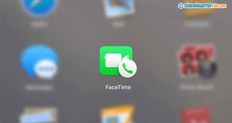 Mở ứng dụng Facetime để kiểm tra camera Macbook
