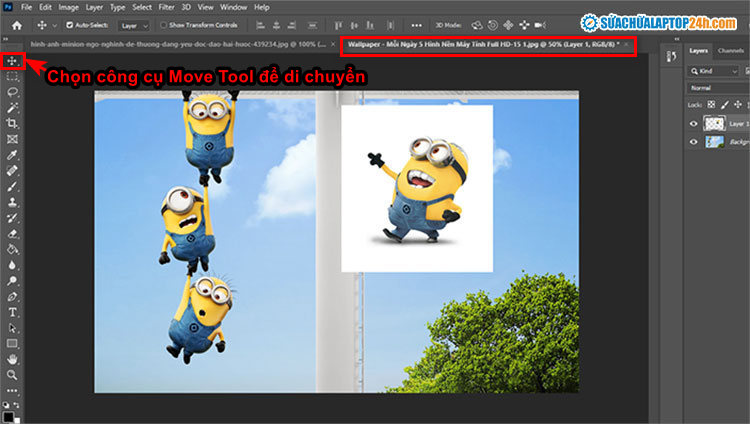 Tuyệt chiêu ghép ảnh vào nền trong Photoshop bằng Layer Mask