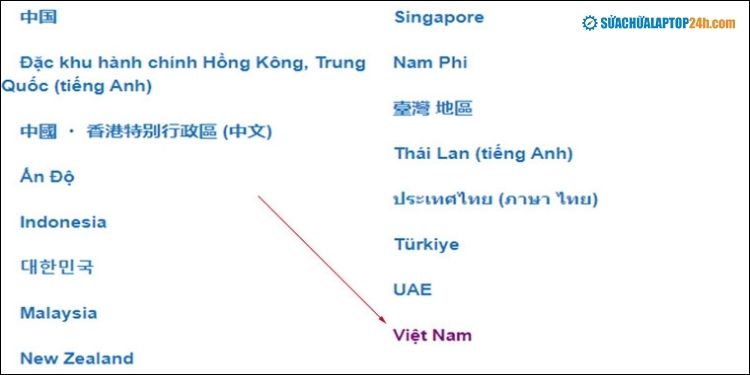 Chọn Việt Nam