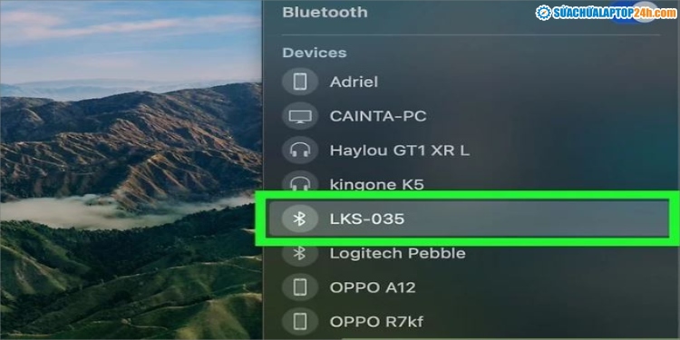 Chọn tên loa Bluetooth