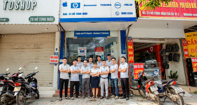 Đội ngũ nhân viên Sửa chữa Laptop 24h 31 Hồ Tùng Mậu
