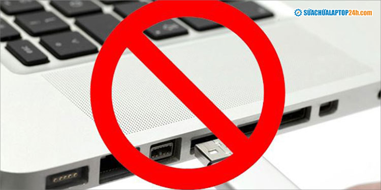 Cổng USB laptop không nhận do nhiều nguyên nhân