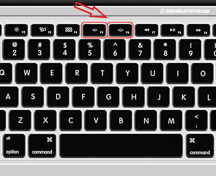 Cách bật đèn bàn phím trên Macbook