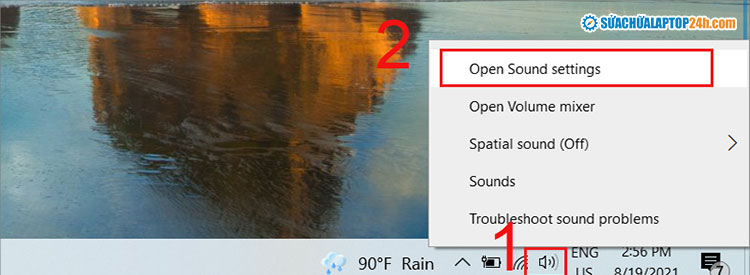 Nhấn chọn Open Sound Settings