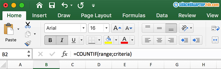 Công thức hàm đếm dữ liệu trùng trong Excel