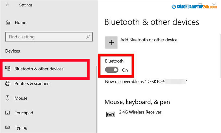 Chuột bluetooth không kết nối được có thể do chưa bật Bluetooth trên laptop