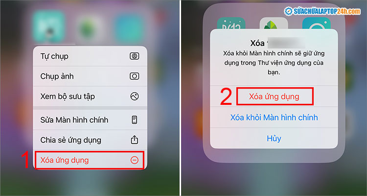 Thao tác xóa ứng dụng chụp ảnh khiến camera iPhone bị mờ