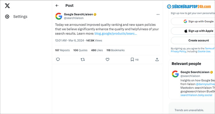 Google thông báo chuẩn bị cập nhật thuật toán lọc nội dung