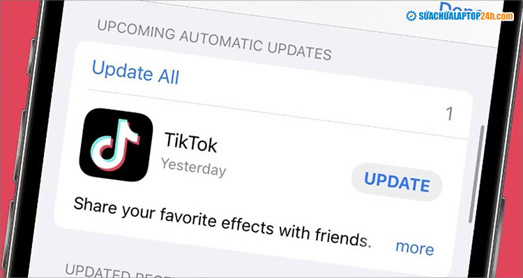 Cập nhật ứng dụng TikTok để sử dụng tính năng mở rộng ảnh