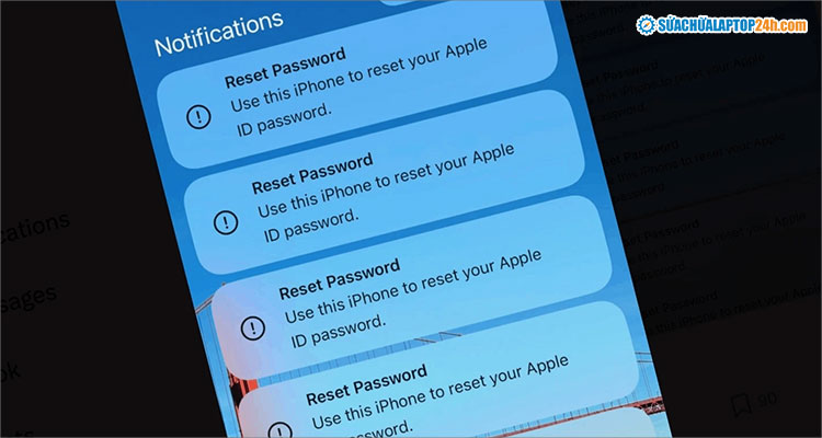 Người dùng Apple bị tấn công bằng loạt thông báo Yêu cầu đặt lại mật khẩu 