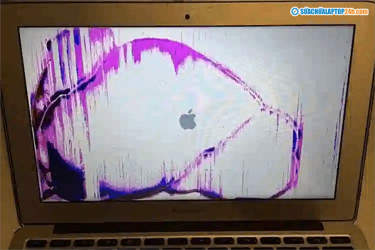 Người dùng cần thay màn hình Macbook khi bị chảy mực