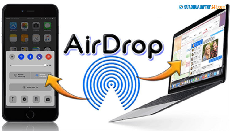Người dùng có thể Airdrop dữ liệu nhanh chóng giữa các thiết bị máy tính, điện thoại của Apple