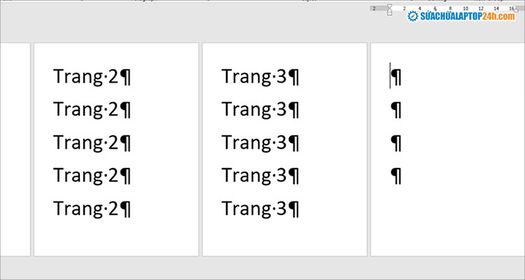 Nhấn tổ hợp phím Ctrl + Shift + * để hiện các ký tự xuống dòng
