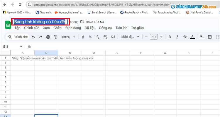 Xóa và đặt tên cho trang tính như hình