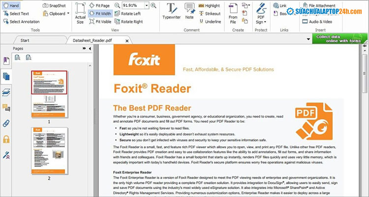 Bạn nên cài đặt phần mềm Foxit Reader khi mới mua máy hoặc mới cài Win