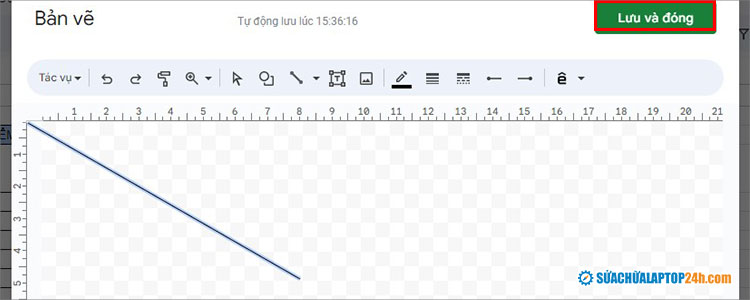 Chọn Lưu và đóng