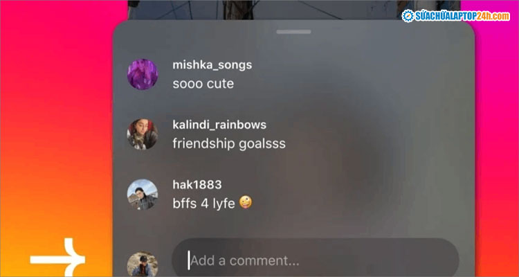 Instagram cho phép bình luận trên Stories