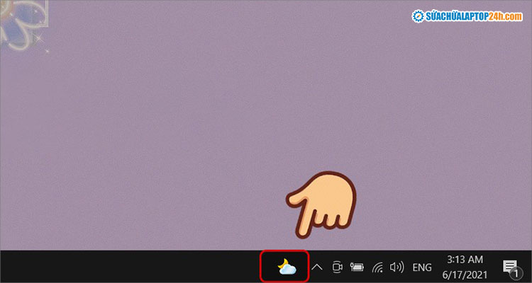 Biểu tượng Dự báo thời tiết được thu gọn