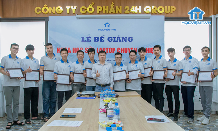 Lớp dạy nghề sửa chữa laptop tại Hà Nội của Học viện iT