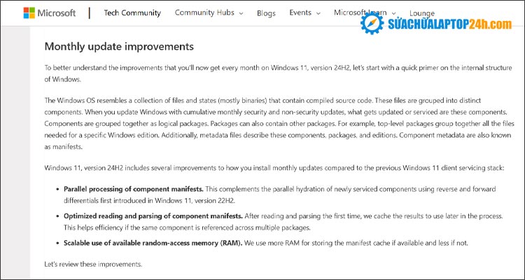 Cải thiện hiệu suất vượt trội