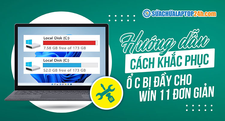 Hướng dẫn xử lý ổ C bị đầy bất thường