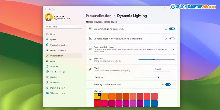 Dynamic Lighting đơn giản hóa giúp bạn dễ dàng tinh chỉnh ánh sáng