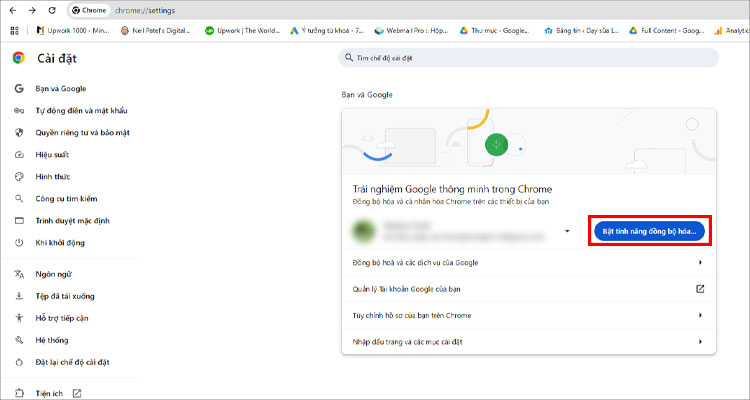 Chọn Có, tôi đồng ý để đồng bộ hóa