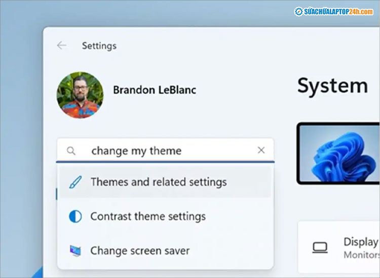 Tìm kiếm ngữ nghĩa trong Windows, áp dụng cho Cài đặt