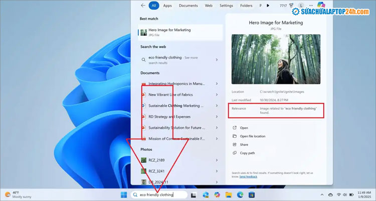 Mô tả nội dung cần tìm kiếm mà không cần nhớ từ khóa chính xác