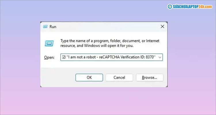 Mã độc ngầm được dán vào hộp thoại RUN khi bạn nhấn Ctrl + V