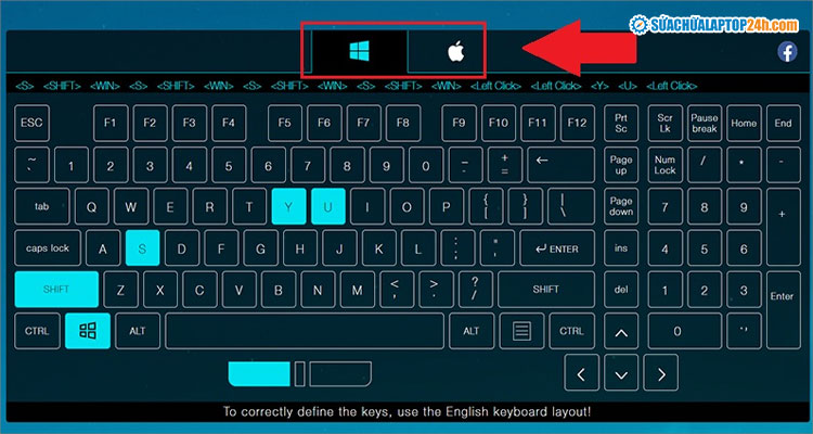 Test bàn phím laptop online để xác định các nút bị liệt