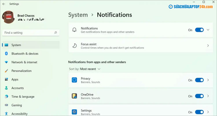 Tắt thông báo không cần thiết