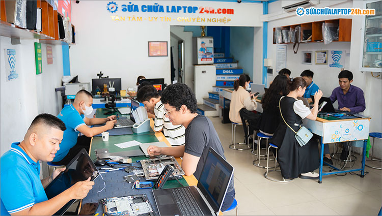 Sửa chữa Laptop 24h là địa chỉ tin cậy khi cần sửa laptop vô nước